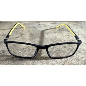 Ottoto 503073-001 Black & Yellow Eyeglasses Frame Full Rim 54-17-140 w/Case DR2